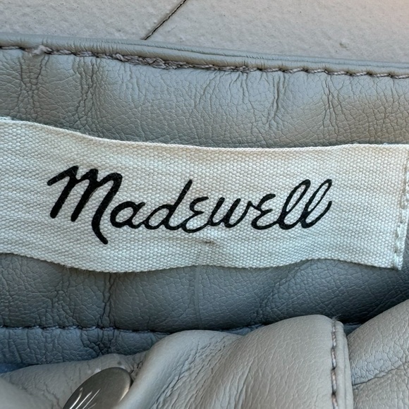 Madewell Faux Leather The Perfect Vintage Straight Jeans - Picture 7 of 16